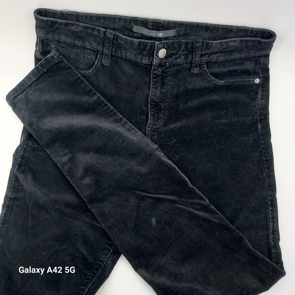 Joes Jeans Black Corduroy Skinny Visionaire Pants W28